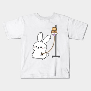 Bubble Tea Bunny Kids T-Shirt